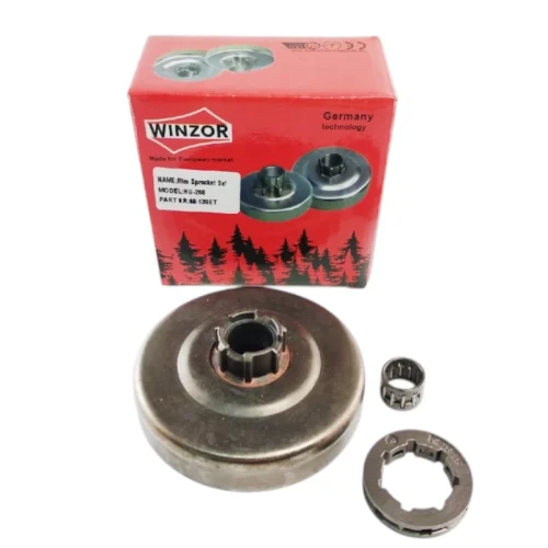 Барабан сцепления бензопилы Husqvarna 268 разборный (+ звезд.и подшип.)