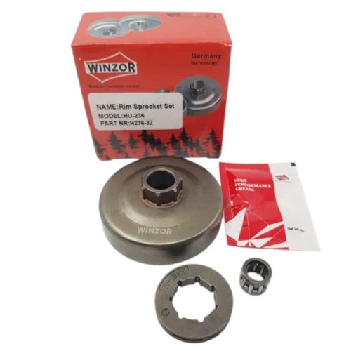 Барабан сцепления бензопилы Husqvarna 236 разборный (+звезд. и подшип.)